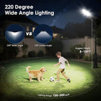 Solar Lights Outdoor Waterproof, 6500K 13000LM LED Dusk to Dawn Solar Street - Image 3