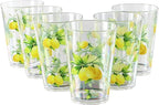 Calypso Basics Fresh Lemons, by Reston Lloyd, 8oz Acrylic Juice Drinkware by RestonLloyd