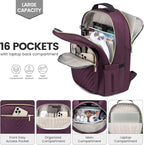 LOVEVOOK Laptop Backpack for Women 18.4 inch, Cute Womens Travel Backpack Purse - Image 2