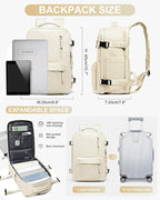 WONHOX Large Travel Backpack Carry on Flight Approved Laptop Work Business - Image 3