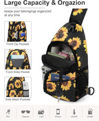 Pritent Crossbody Bags for Women Man Waterproof Sling Bag Backpack Trendy - Image 3