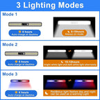 Aolyty Solar Lights Outdoor, 3 Work Modes Solar Strobe Lights Waterproof - Image 2