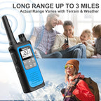 Rechargeable Walkie Talkies Long Range, 4 Pack Walkie Talkies - Image 2
