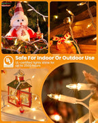 Minetom Clear Christmas Lights Set 100 Count 20 Feet Incandescent Bulb Mini - Image 6