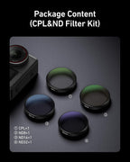 TELESIN CPL ND Filter Kit for DJI Osmo Action 6, 4 Pack CPL ND8 ND16 ND32 - Image 8