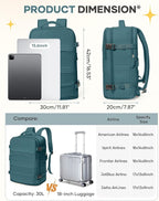 coofay Travel Backpack For Women Men Airline Approved Carry On Backpack Flight - Image 3