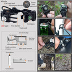 Survival Paracord Bracelet, Fire Starter, Waterproof SOS Light, Adjustable AK87 - Image 2