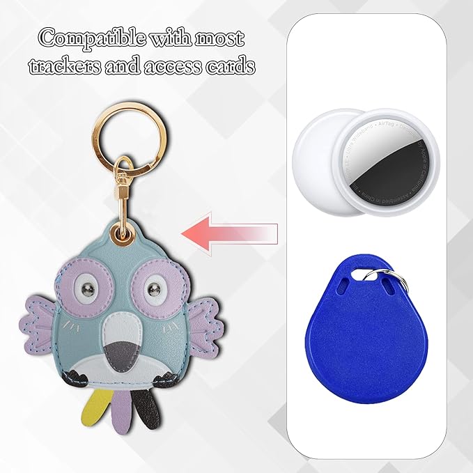 Leather Keychain Case Holder Compatible - Image 4