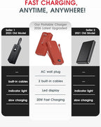 citicr Portable Charger Power Bank, 20000mAh PD20W USB C Fast Charging - Image 2
