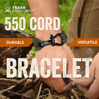 Texas Bushcraft Firecraft Cord Survival Bracelet – Paracord Bracelet - Image 3