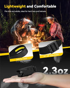 Headlamp Rechargeable 3 Pack, 230° Wide Beam Running Head Lamp Hands Free - Image 7