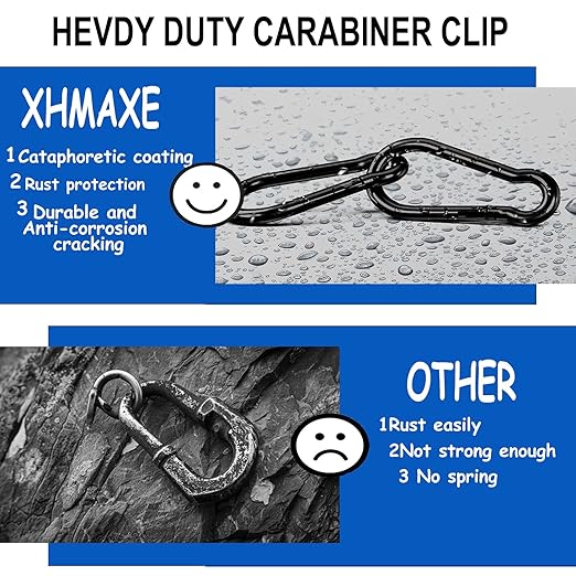 40PCS M5 Heavy Duty Carabiner Clip, 2Inch Snap Hook Quick Link Small Carabiner - Image 4