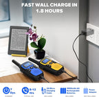 Wishouse Walkie Talkies for Adults Long Range-Rechargeable 4 Pack 2 Way Radios - Image 3