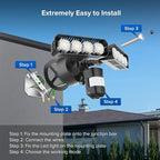 SANSI 36W 3600LM LED Motion Sensor Outdoor Light, 000 Hrs Lifespan Security - Image 8