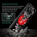 for iPhone 16 Pro Case, Sakura Japanese Samurai Pattern Graphic Design Girl Boy - Image 7