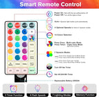 Metaku RGB Globe String Lights Battery Operated 26ft 60LED Fairy String Lights - Image 3