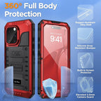 Mitywah Waterproof Case for iPhone 16 Pro, Shockproof Heavy Duty Case - Image 5