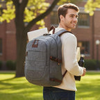 Tzowla Canvas Laptop Backpack-Anti Theft Bag - Image 7