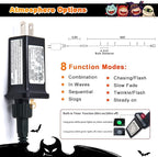 JMEXSUSS 200 LED Orange Halloween Lights Outdoor, 66ft Connectable Halloween - Image 6