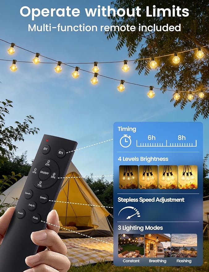 Brightever G40 Solar String Lights Outdoor - Image 6