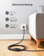 Cable Matters 16 AWG Heavy Duty 13A Power Extension Cord - 25ft - Image 3
