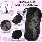 Glasses Case Sunglasses Eyeglass Soft Case Zipper Light Neoprene Pouch - Image 4