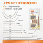 Upholstery Repair Kit: Waxed Sewing Thread & Heavy Duty Needles - Image 4