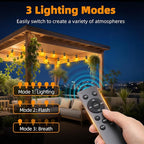 Outdoor Patio String Lights: S14 Shatterproof Bulb Outside Waterproof Light - - Image 2