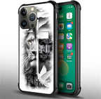 for iPhone 14 Pro Max Case, Lion Cross Jesus Christ Dove Pattern Graphic Design - Image 4