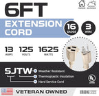 Iron Forge Cable Weatherproof 6 Ft Outdoor Extension Cord - Image 2