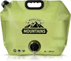 8L Collapsible Water Bag BPA-Free Foldable Water Container Leakproof Portable by MrBulloc
