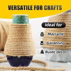 Natural Jute Twine, 5MM x 328FT Jute Rope Roll, Heavy Duty Thick Twine - Image 7