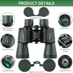 20x50 High Powered Binoculars for Adults, Waterproof Binoculars - Image 2