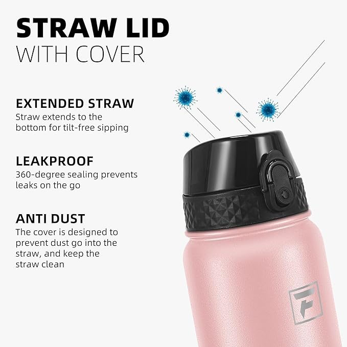 Fanhaw 20 oz Insulated Stainless Steel Water Bottle - Image 4