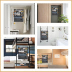 Surblue Hanging Closet Storage Bag Collapsible 3-Shelf Washable Oxford Fabric - Image 7