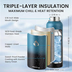 RAYMYLO Insulated Water Bottle 40 oz, Triple Wall Vacuum Stainless Steel - Image 4