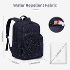 Backpack for Women, College Backpack, Quilted Casual Daypack, Waterproof - Image 3