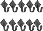 Mystic Colonial Rustic Cast Iron Wall Hooks Heavy Duty Vintage Utility Hooks - Image 9