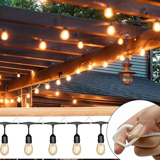 60 Pcs White Eye Hooks Screw Heavy Duty, Ceiling Hooks - Image 4