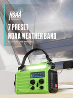 Emergency Radio with NOAA Weather Alert – Solar Hand Crank Portable AM/FM - Image 3
