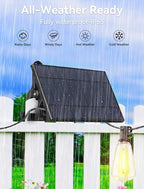 Brightever 60FT Solar String Lights Outdoor Waterproof, Patio Lights Solar - Image 5