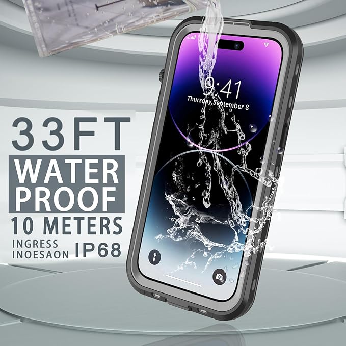 for iPhone 14 Pro Max Case Waterproof, Full-Body Hard Case Built-in - Image 3