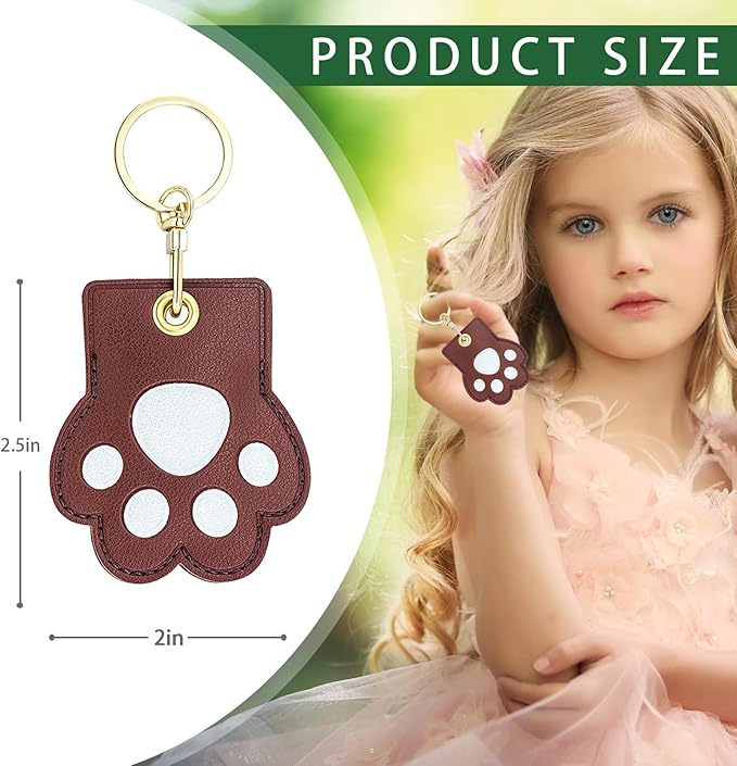 Leather Keychain Case Holder Compatible - Image 2