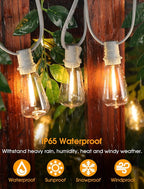 Larkvue 50FT Outdoor String Lights, Patio Lights - Image 3