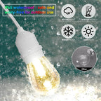 Mlambert 96Ft Outdoor Patio Lights, RGB Cafe String Lights - Image 3