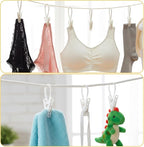 90 Pack Multi-Purpose Laundry Hooks Hanging Clips Bulk - Image 4
