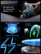 LISEN for 15W MagSafe Car Mount Charger, Magnetic Wireless Car Charger for - Image 3
