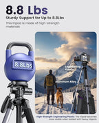 CAMBOFOTO 74″ Aluminum Camera Tripod – Heavy‐Duty Professional Tripod Stand - Image 2