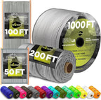 TECEUM 5/32" Paracord Rope 1000 – 1000ft / 200ft / 100ft / 50ft – Tactical by TECEUM