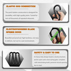 60PCS M8 Heavy Duty Carabiner Clip, 3Inch Snap Hook Quick Link Small Carabiner - Image 4